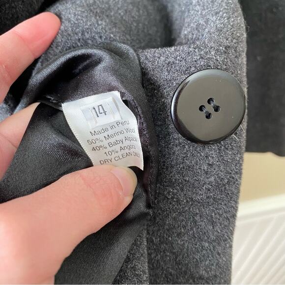 Peruvian Connection | Merino Wool Alpaca Angora Double Breasted Blazer Jacket 14 - Picture 9 of 9